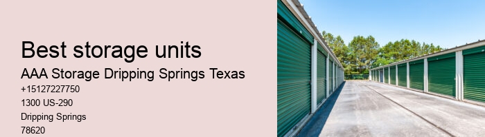 climate controlled self storages near Dripping Springs