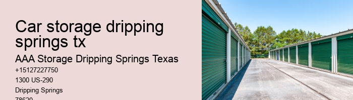 vehicle storage near Dripping Springs
