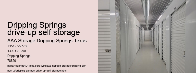 drive-up storage unit near Dripping Springs