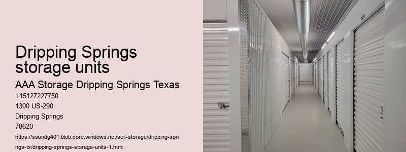 drive-up self storage near Dripping Springs