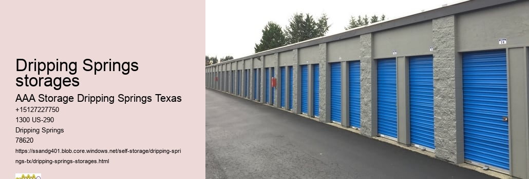 climate controlled self storage facility Dripping Springs