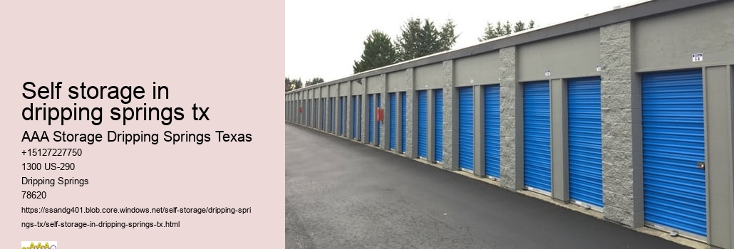 drive-up storage facility near Dripping Springs