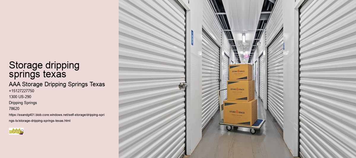 climate controlled storage near Dripping Springs