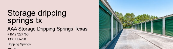 climate controlled self storage facilities Dripping Springs