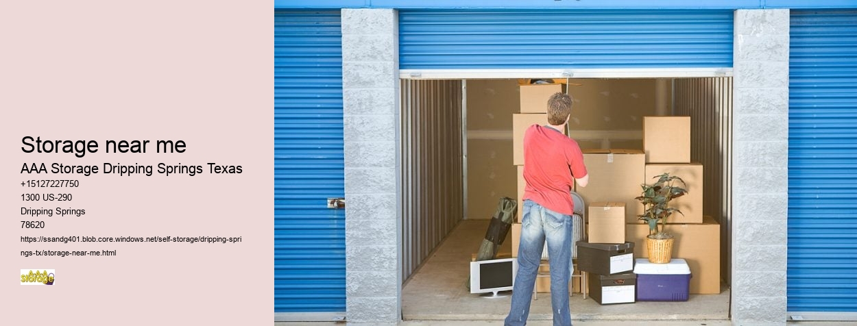 climate controlled self storage facility Dripping Springs