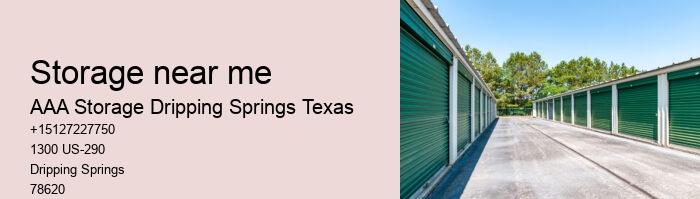 drive-up storage unit near Dripping Springs