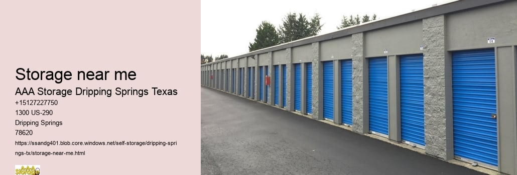 climate controlled self storage facility Dripping Springs