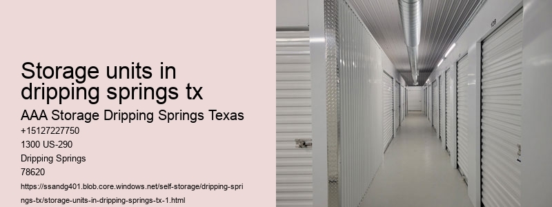 climate controlled self storages Dripping Springs